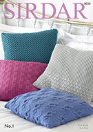 Sirdar 8050 Cushion Covers Knit in DK/#3 Weight Yarn